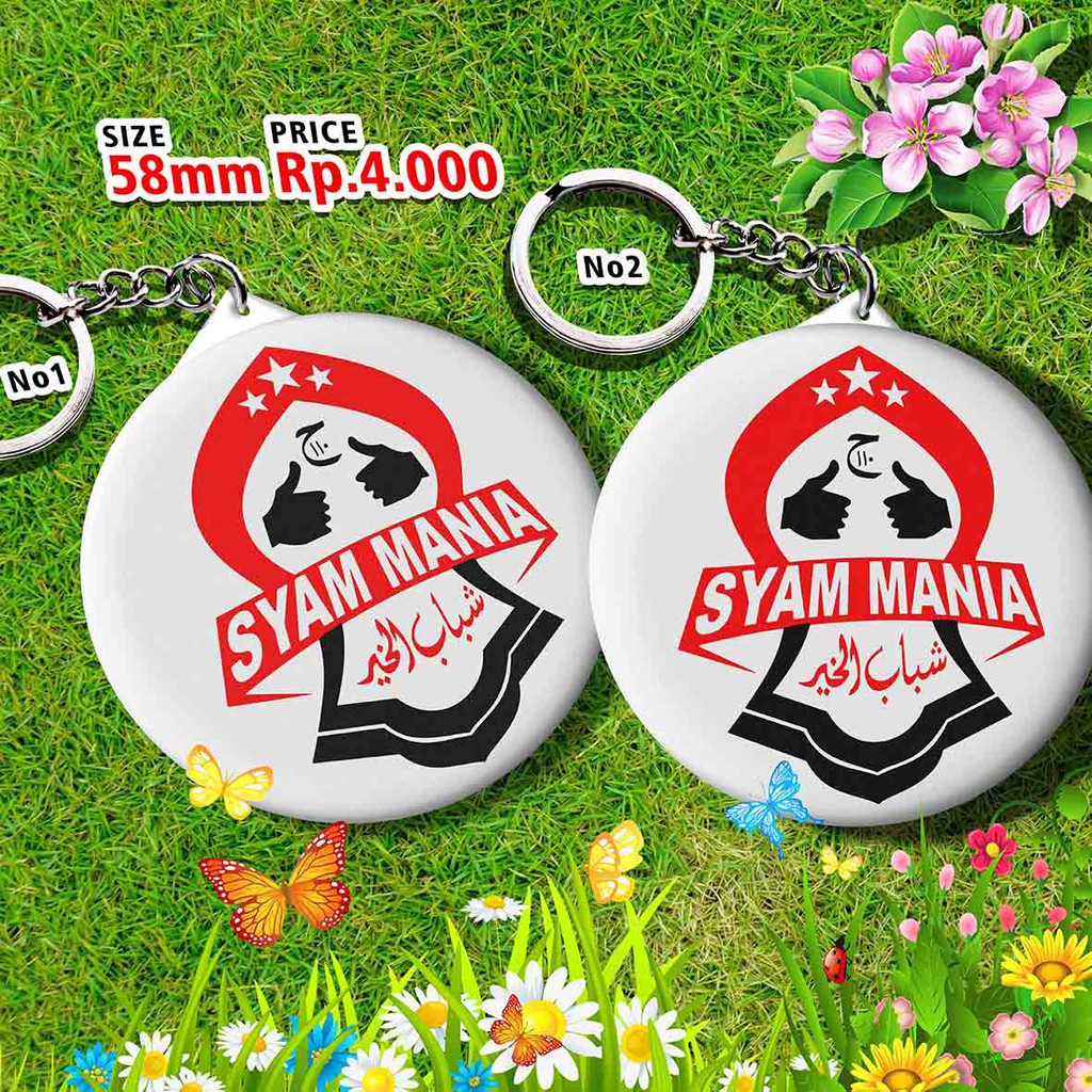 Gantungan Kunci Dakwah Syam Mania Size 58mm