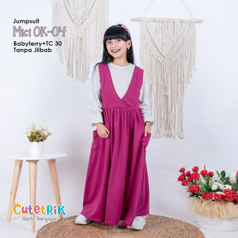 TERBARU SET SETELAN BAJU GAMIS MUSLIM OVERALL ROK CUTETRIK MURAH TERBARU KAOS PANJANG MODERN OK 4