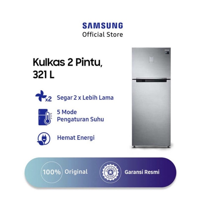 SAMSUNG Kulkas 2 Pintu [321 L] RT32K5032S8/SE
