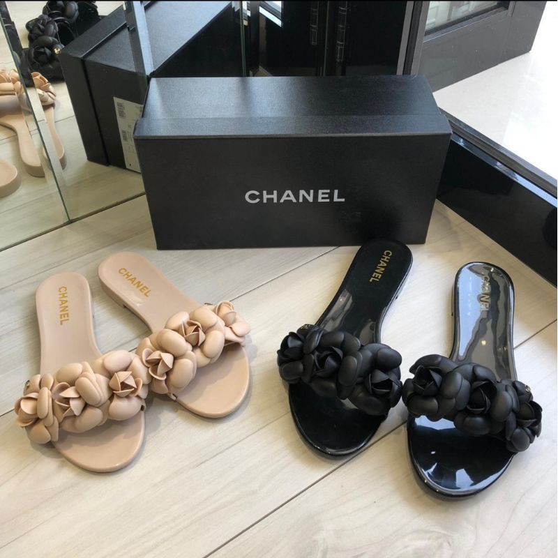 sandal wanita jelly chanel