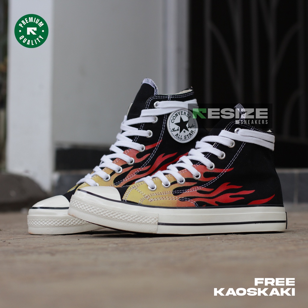 Sepatu Converse All Star 70s Flame Pattern (Api) Premium Original