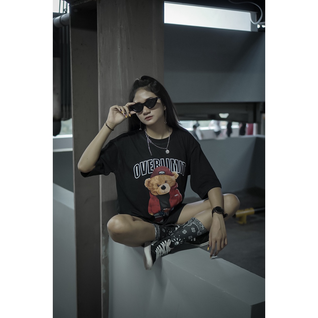 Kaos Oversize OVERLIMIT Tshirt Over Size Street Wear