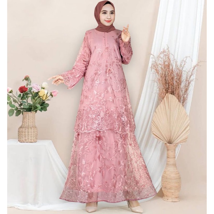 Gamis BURKAT MALAYSIA TILE NALAI // Gamis Burkat Terbaru 2021 // Gamis Terlaris