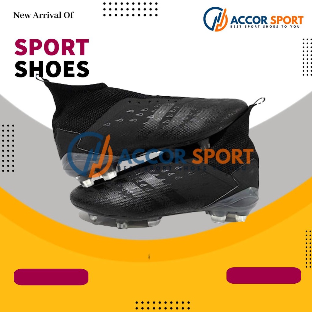 Sepatu Bola Adidas Predator Hitam Full Baru
