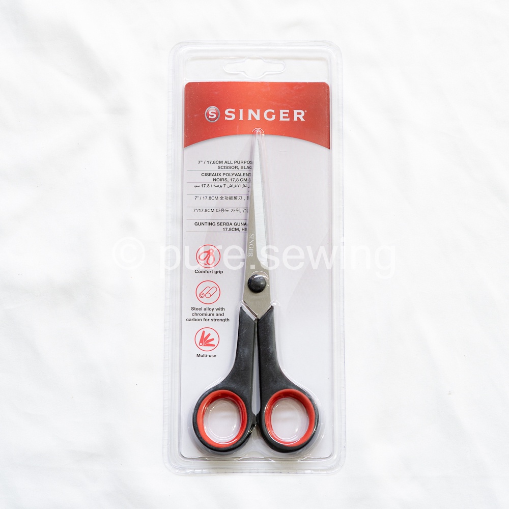 

Gunting 7 inch / 17,8 cm / All Purpose Scissors merk SINGER