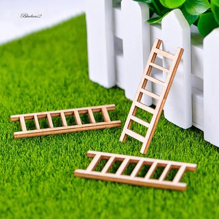  Bayar di  Tempat Blue2 3Pcs Miniatur Tangga  Kayu Mini 