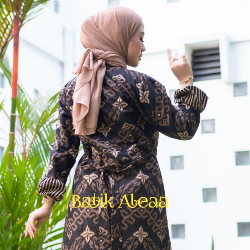 Batik Aleaa Gamis Terbaru Gamis Katun/M/L/XL/XXL/XXXL/4L