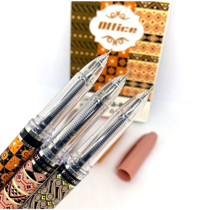 

pena guru pulpen karyawan kantor motif batik cantik murah
