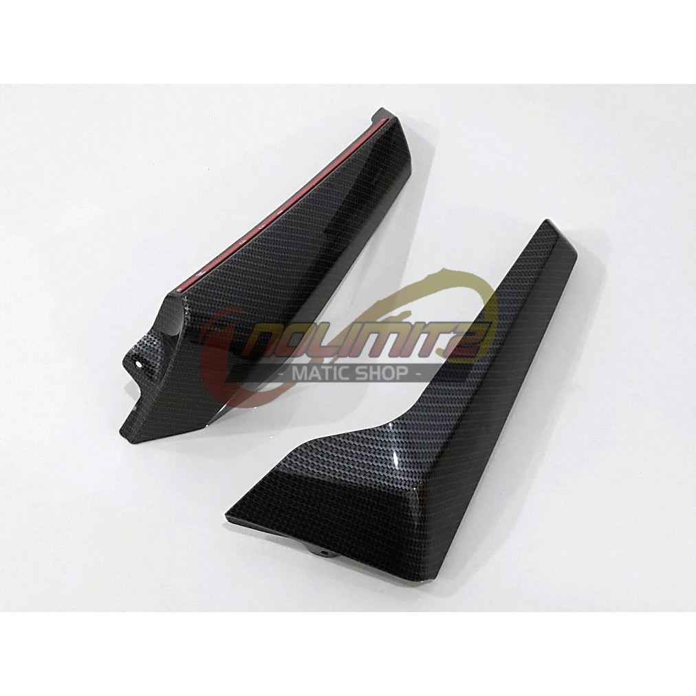 Winglet Windshield Sayap Pijakan Kaki Depan NEMO Carbon Yamaha NMAX