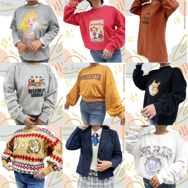 CREWNECK CN BALON OVERSIZE CROP LILAC  LACE