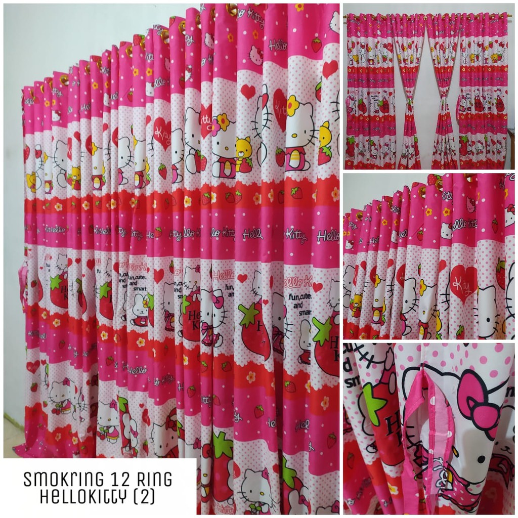 (COD) Gorden Karakter Smokring Ring 12 Bisa Jendela Motif Karakter Hellokitty