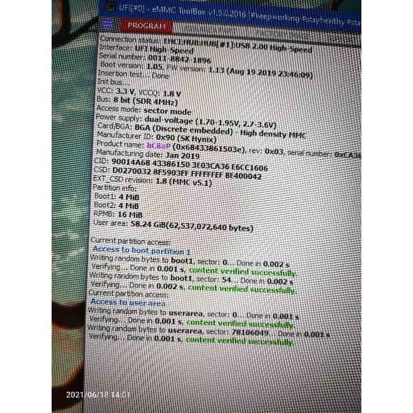 Emmc Sk Hynix CPMAD 64 GB BGA 254