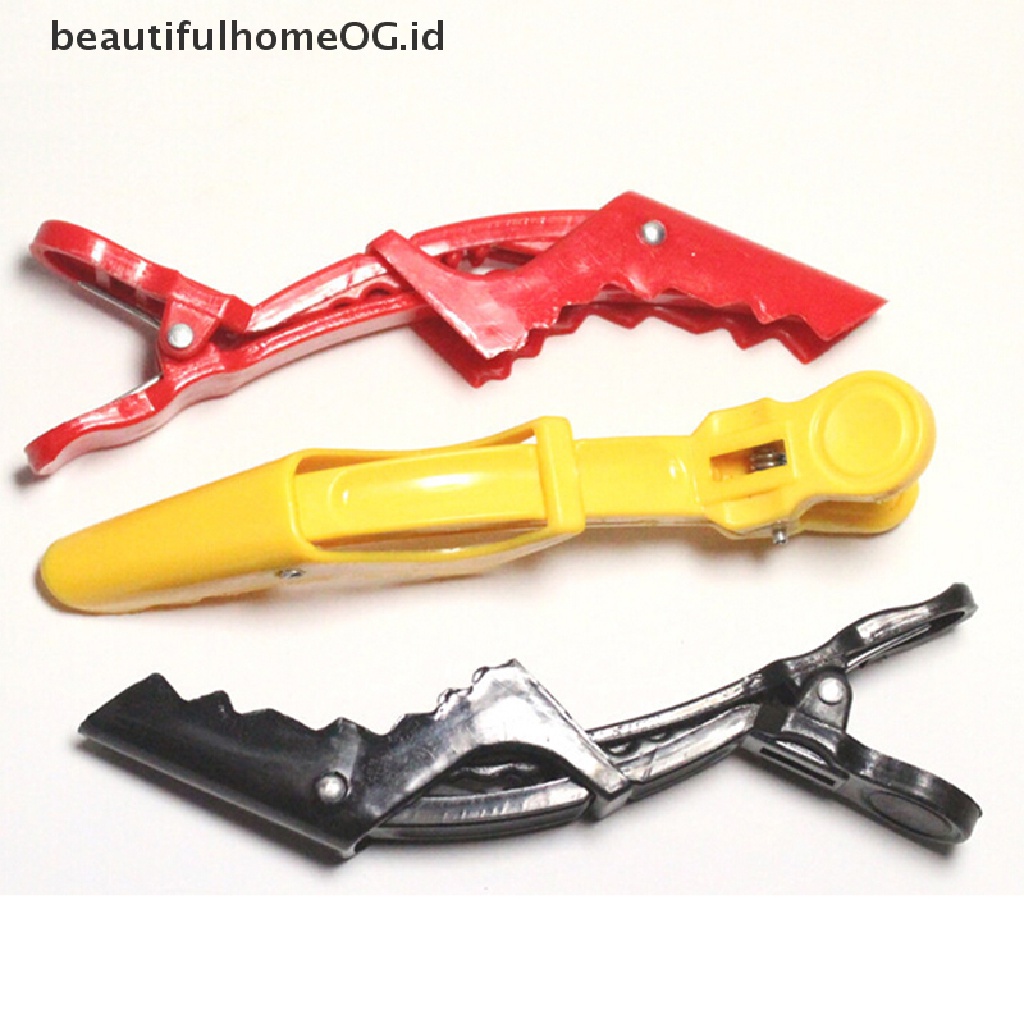 5 Pcs Klip Rambut Bahan Aluminum Plastik Untuk Salon