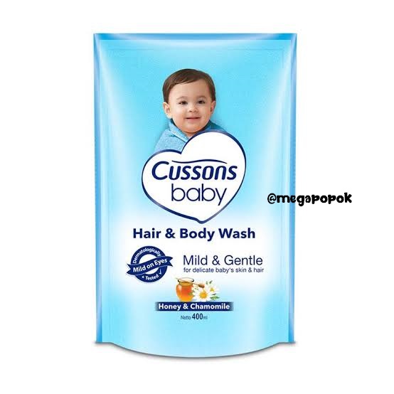 Cussons Baby Hair &amp; Body Wash Mild Gentle Refill 400ml/10847/megapopok