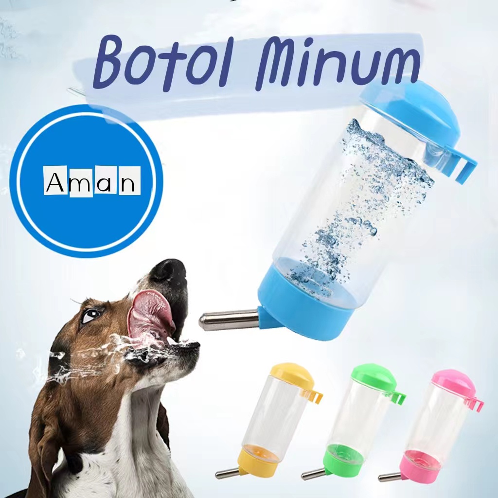 Botol Minum Anjing Kucing Gantung 400mL Tempat Minum Hewan