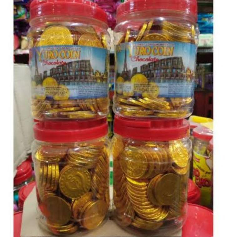 

Berkua4litas$|Yuro Coin Coklat Toples (1 toples isi 125 pcs) |Kekinian.,.,.!
