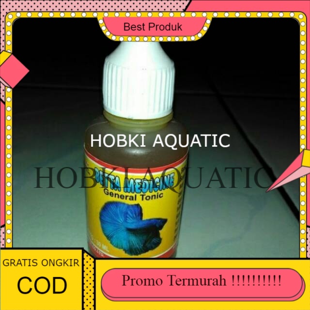 betta medicine GENERAL TONIC obat ikan cupang hias plakat bagan giant halfmoon serit TERMURAH