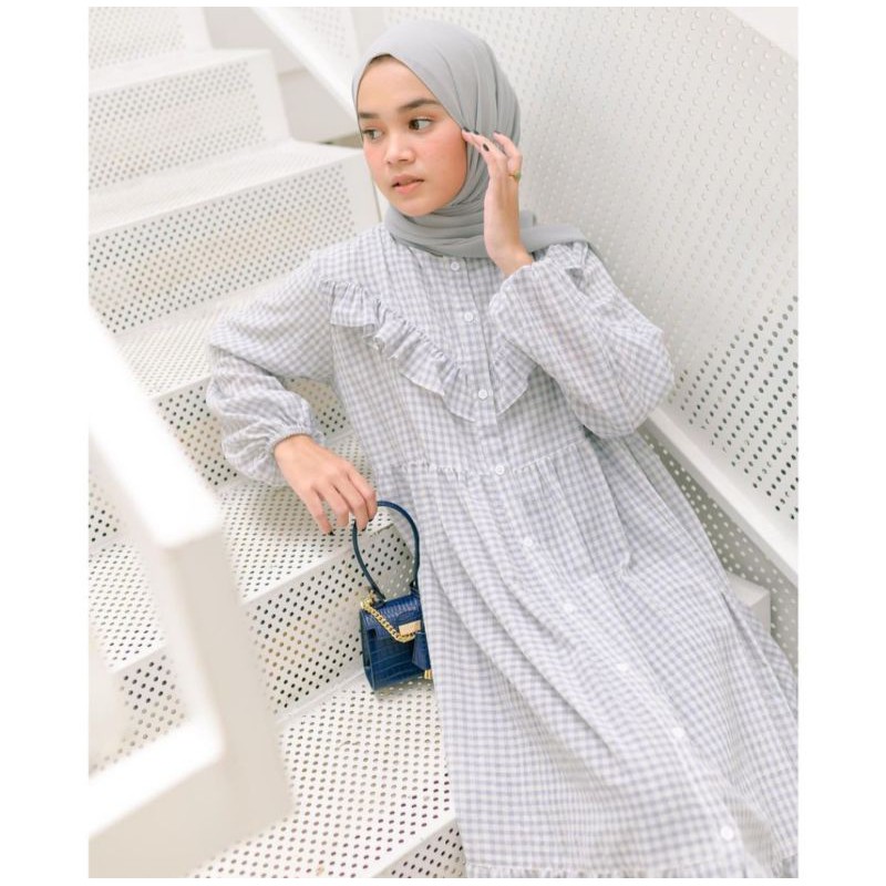 Haidee & orlin Hayya Gingham Soft Grey