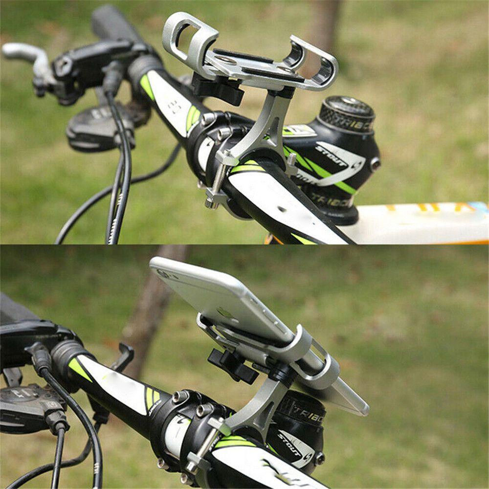 Nanas Aluminium Phone Mount Tahan Lama Non-slip Stang Stand Bracket Penyangga Hp
