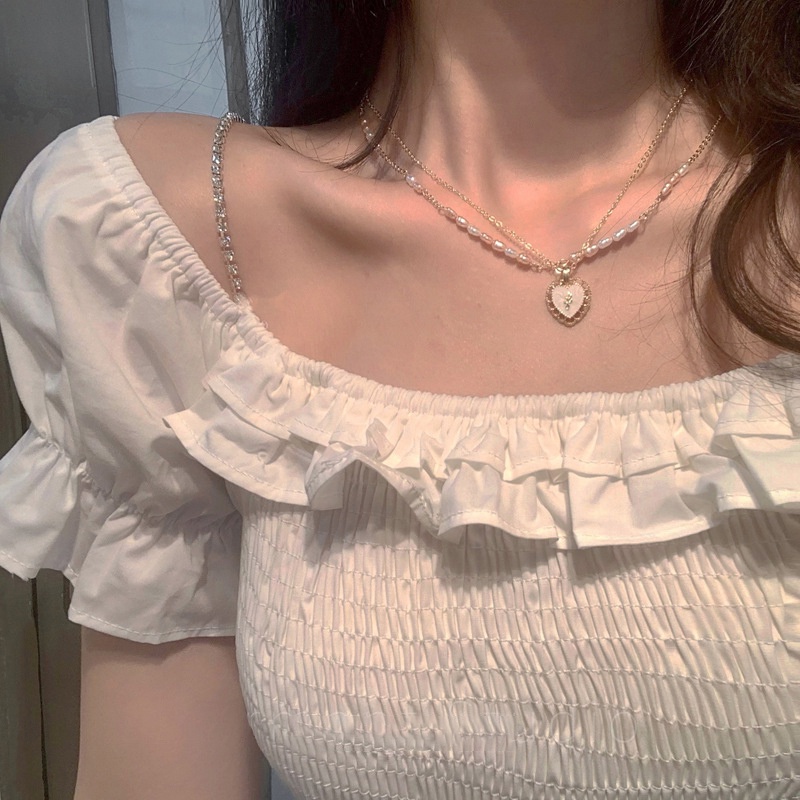 Kalung Choker Rantai Banyak Lapis Bahan Alloy Dengan Liontin Butterfly Untuk Wanita-4