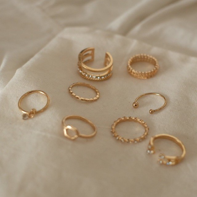 Ark.co - Andorra Set rings cincin set stack tumpuk statement