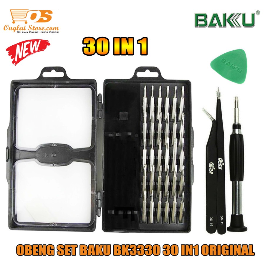 OBENG SET BAKU BK3330 30 IN1 ORIGINAL (HARGA SPESIAL)
