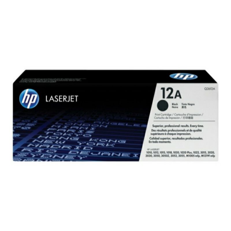 toner hp laserjet 12A black Laserjet type HP LaserJet 1010, 1020, 3015, 3020, 3030, 3050,