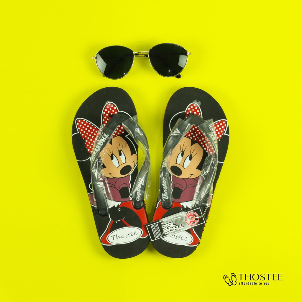 Sandal Jepit Karet Distro Wanita Thostee Minnie Mouse SKC 06 pusatmode1234