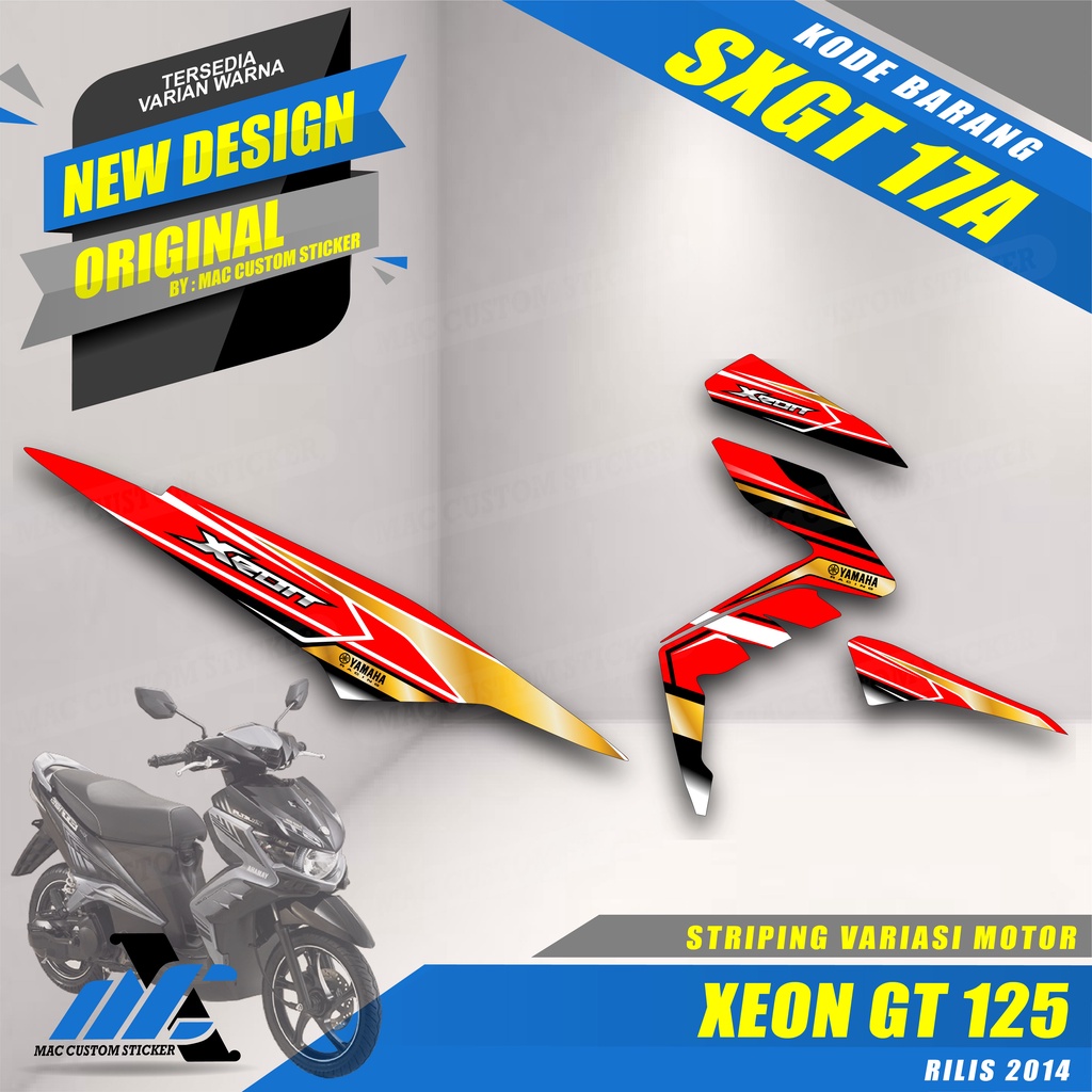 STRIPING VARIASI YAMAHA XEON GT 125 - STIKER VARIASI XEON GT 125 - SXGT 17