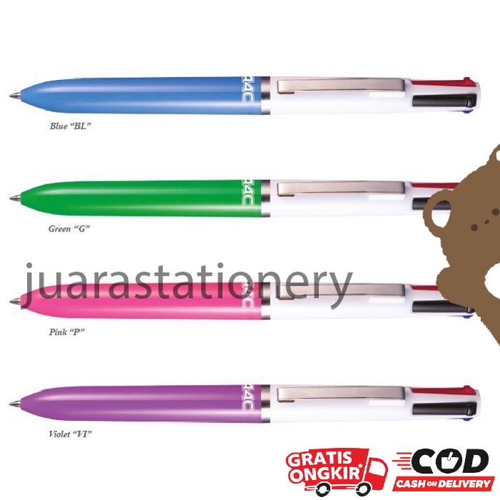 

529- Pulpen 4 Warna Zebra A4C 0.7 mm / Bolpen Bolpoin Pulpen Bulpen / pulpen / pulpen warna warni / bolpen / bolpoin / bulpen / pulpen murah / bulpen gel / bulpoin / bolpoint / bolpen gel / bolpoin warna / pulpen cetek / pulpen 4 warna