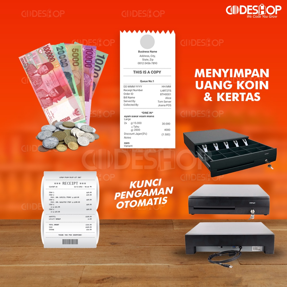 LACI KASIR TEMPAT UANG SECURE BOX - Posiflex CR4000