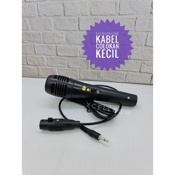 MICROPHONE KARAOKE SPEAKER /MIC KABEL COLOKAN KECIL & BESAR