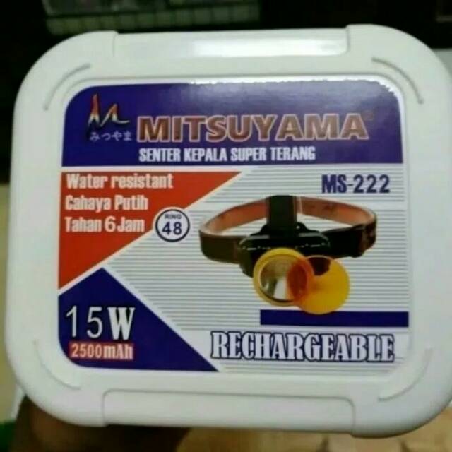 Senter Kepala / Headlamp Ms-222 Mitsuyama