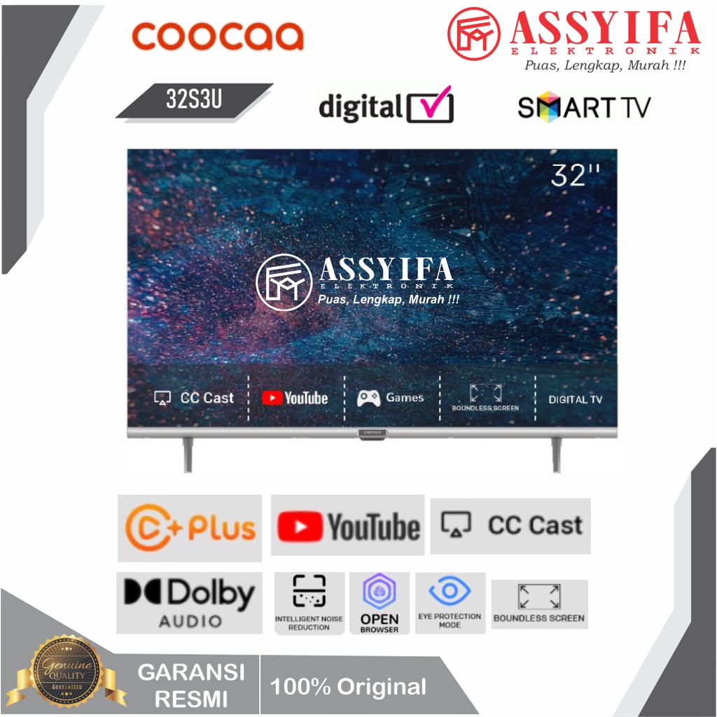 Jual Led Coocaa 32 Inch Digital Smart Tv Os Coolita Digital Tv