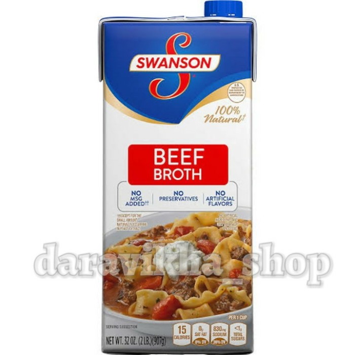 

SPESIAL - SWANSON BEEF BROTH 907GR / KALDU SAPI