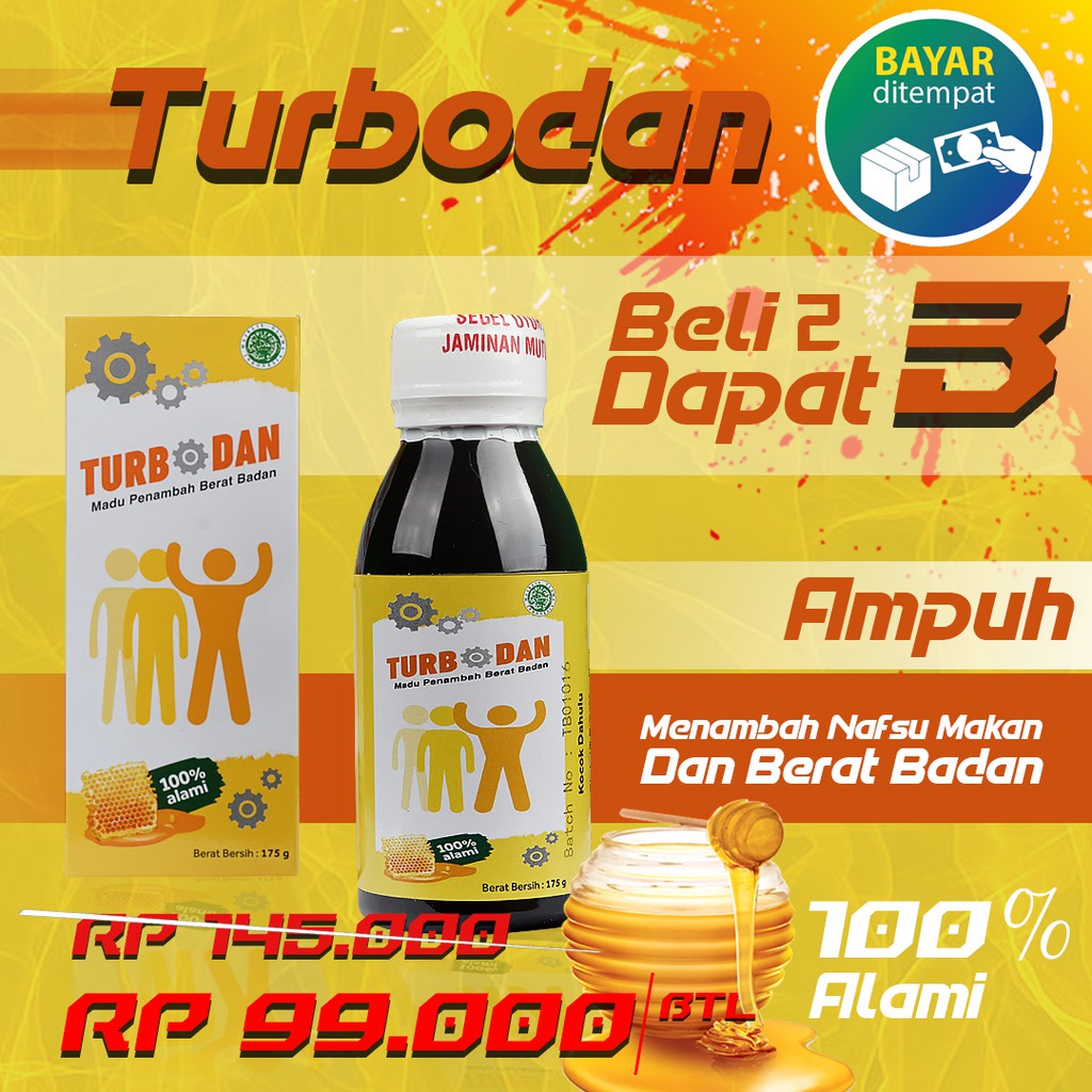 

Turbodan penambah nafsu makan - vitamin gemuk badan BPOM halal