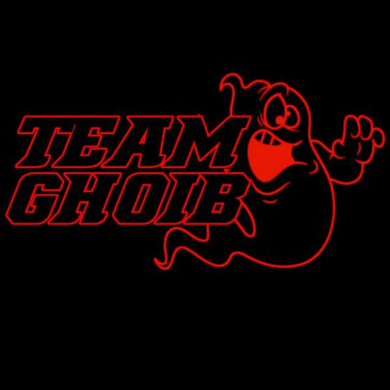 stiker TEAM GHOIB, stiker motol mobil