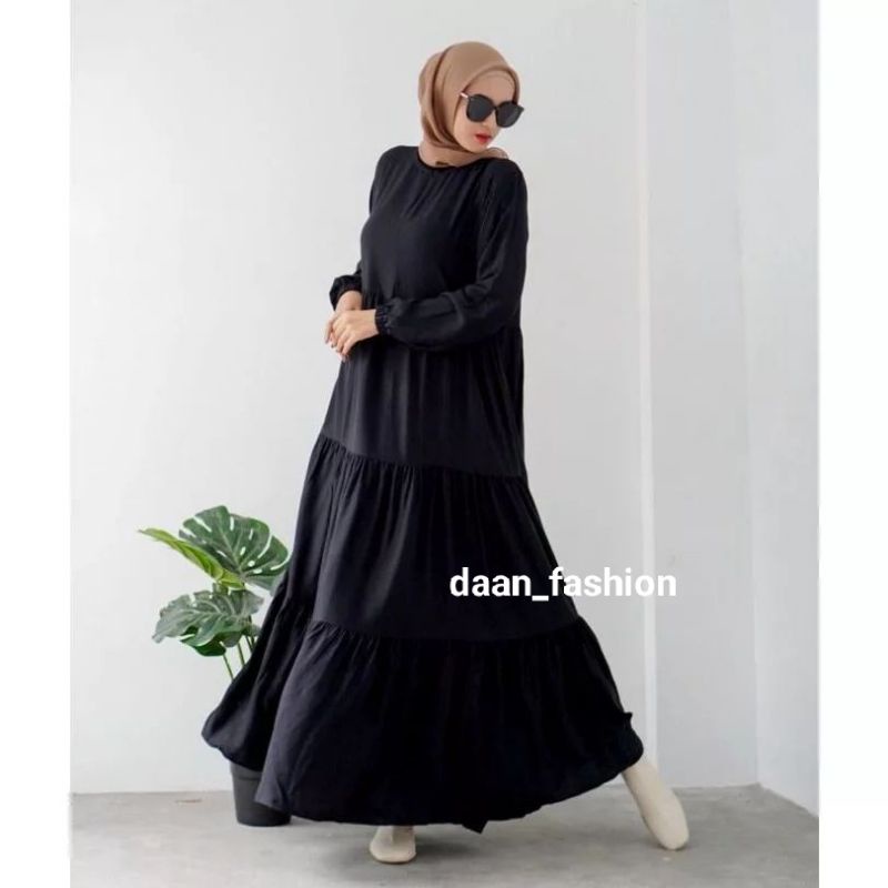 Hanum Dress_Inner Dress Busui Rampel_Maxi Dress_Inner Dress Lengan Panjang