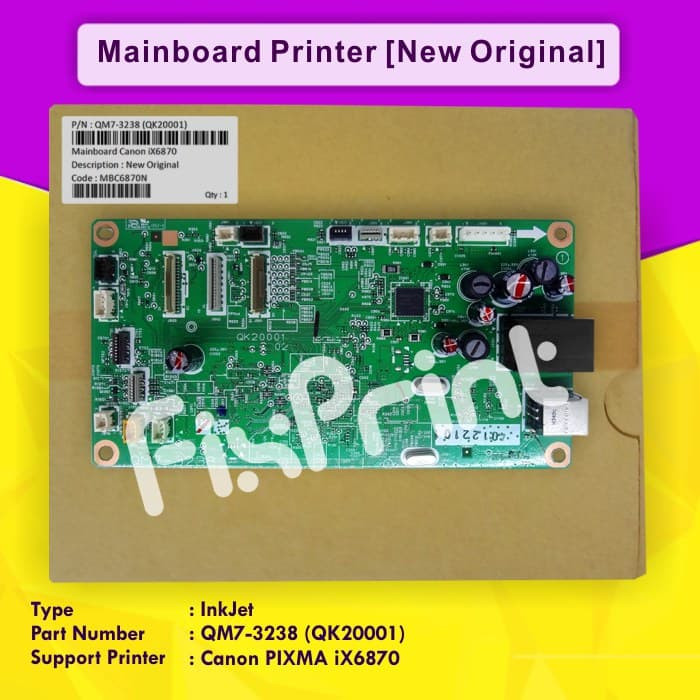 Board Printer Canon iX6870- Mainboard IX 6870- Motherboard Canon 6870 FPTS2503