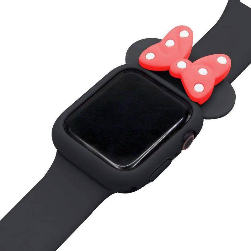 Strap Silikon Motif Mickey Minnie Mouse Untuk Apple watch Seri 6 4 3 2 1 5 40MM 44MM 38MM 42MM