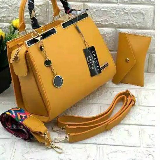 BISA COD ✔️TAS CK JOURS BEHEL 2 TALI FASHION BAHAN TAIGA TEBAL  WANITA|SQ4