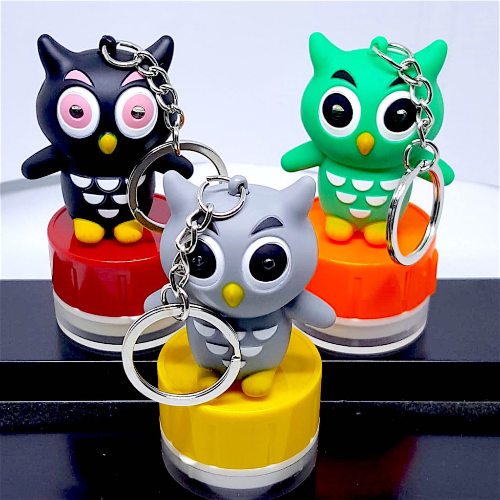

Custom stamp / stempel nama light and sounds karakter Barn Owl