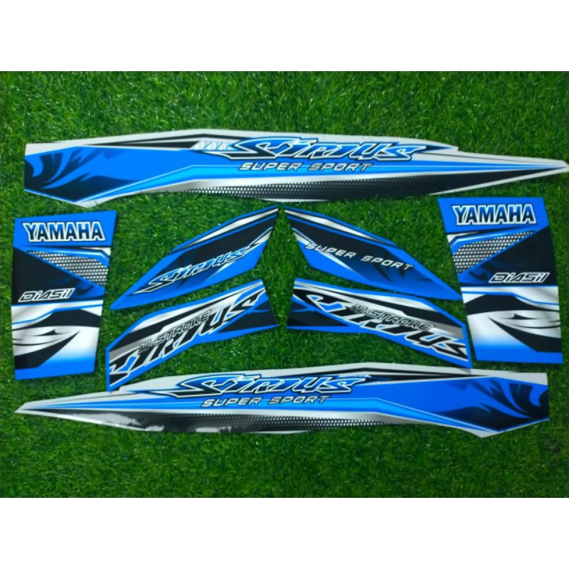 STRIPING VEGA NEW SERIUS BIRU
