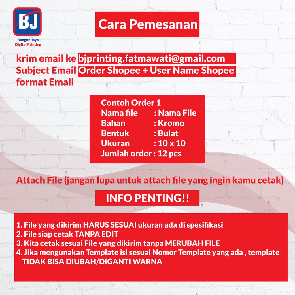 

HenJO Name Tag /Nama Dada/Papan Nama Akrilik-Custom Satuan-Proses Cepat murah