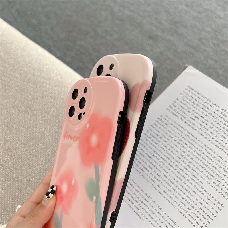 Soft Case Hp Gambar Bunga Tulip Untuk IPhone 12 / 13 / 11promax / X / Xs Max / Xr Mjkn