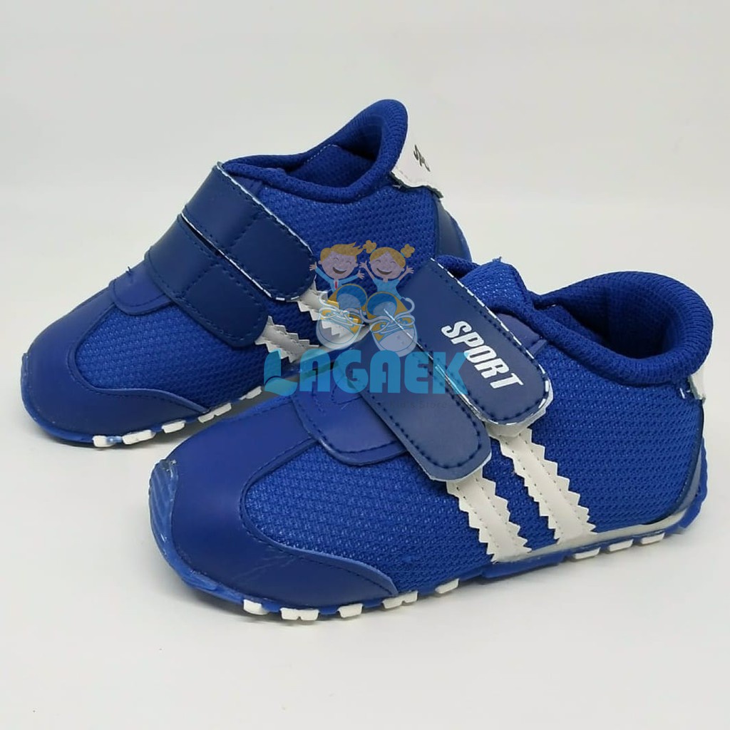 Sepatu Anak Laki Laki Sport Velcro Usia 1 2 3 Tahun Reject Minus Layak Pakai Harga Miring [SEPATU ANAK REJECT]