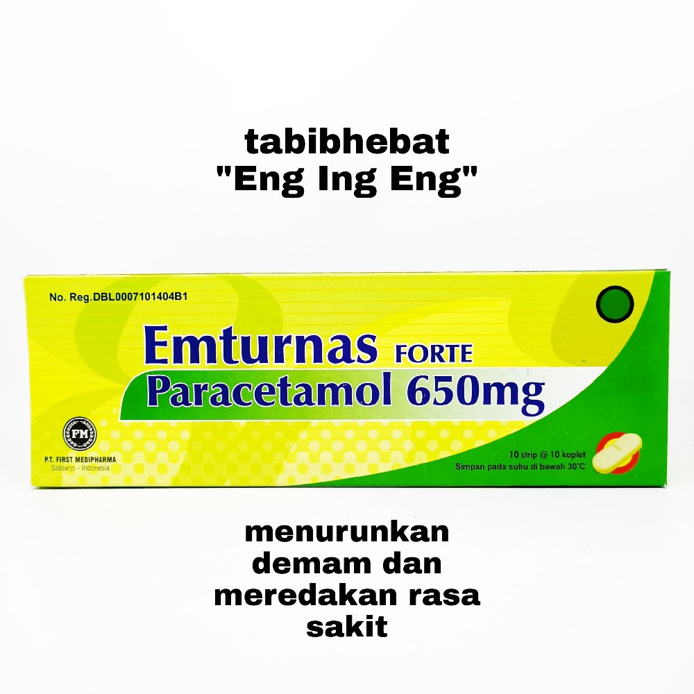 Paracetamol Box Emturnas