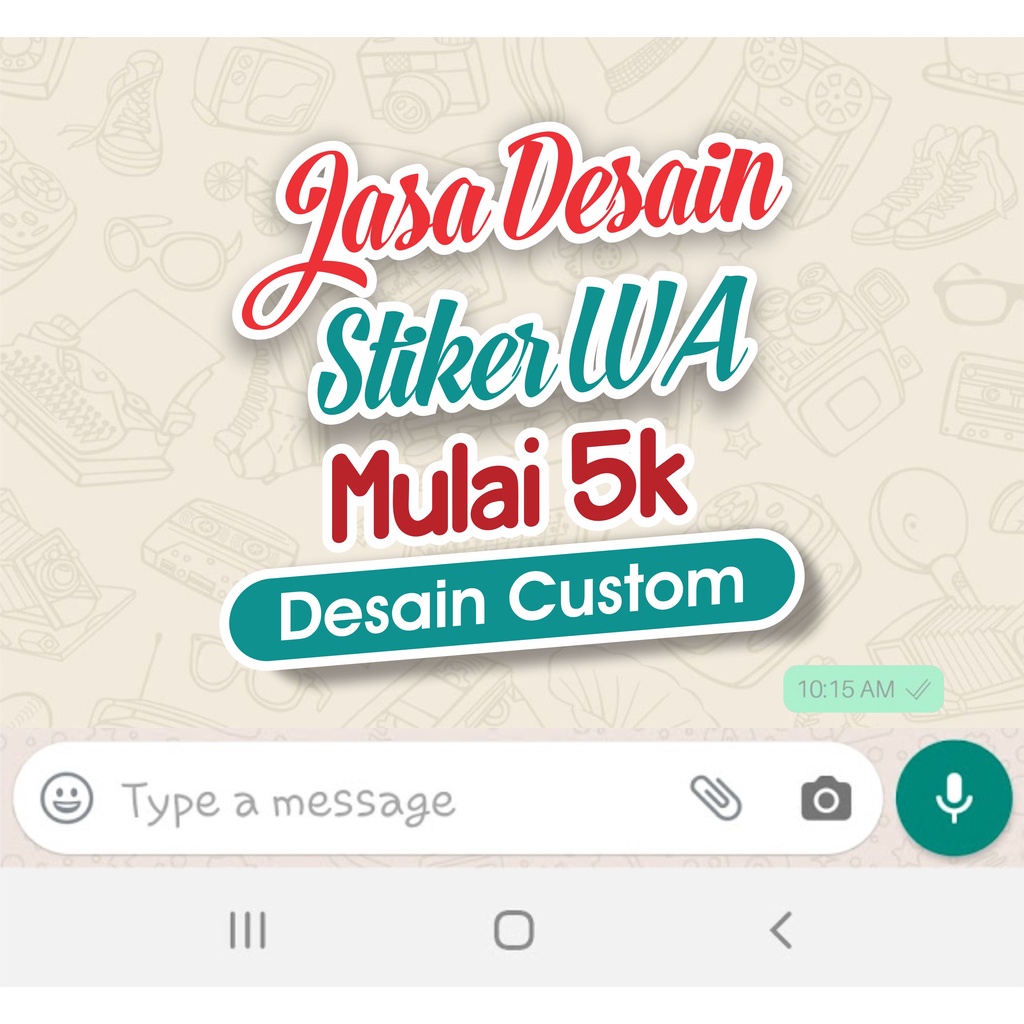 JASA DESAIN STIKER WA CUSTOM (Baca Deskripsi)