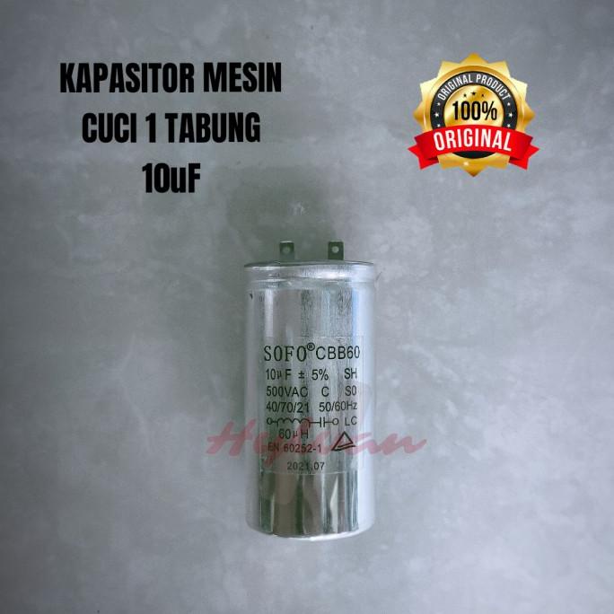 KAPASITOR MESIN CUCI 1 TABUNG 10 uF SAMSUNG LG THOSIBA ORIGINAL