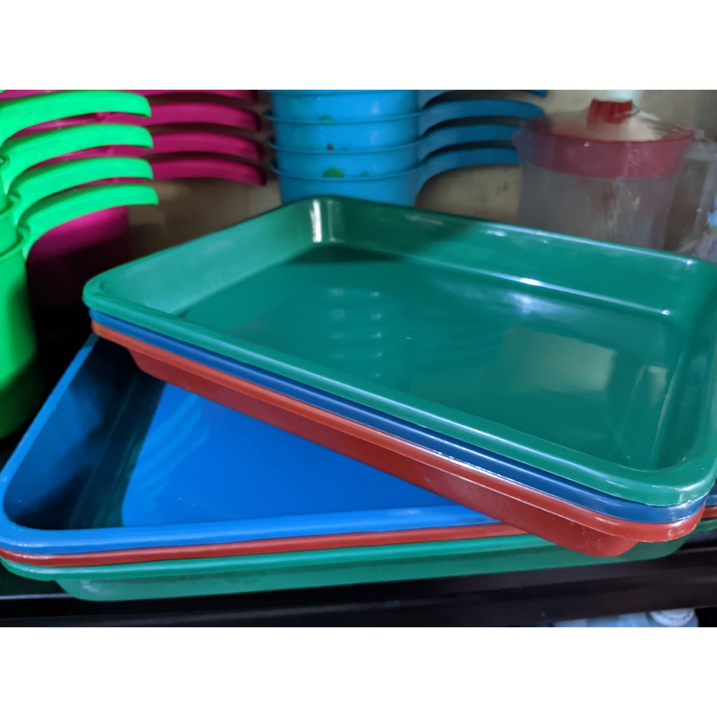 Nampan Segi Plastik / Nampan Warna / Nampan Kotak